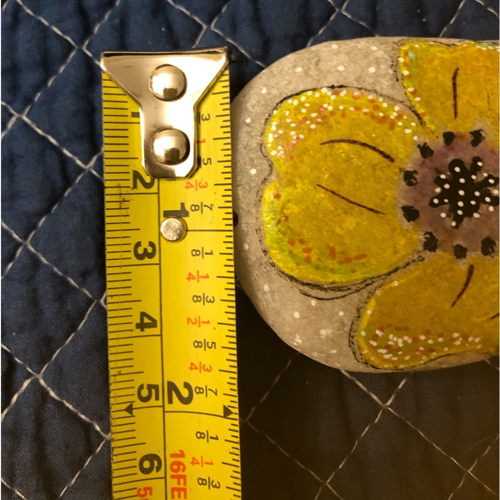 A TOUCH OF SPRING HAND PAINTED ROCK - Picture 2 of 7